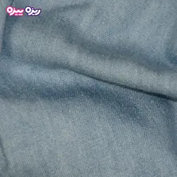 ست سارافون و شلوارک جین طرح پشت دکمه دار یقه گلدار کد 2466