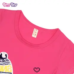 تی‌شرت پنبه لاکرا طرح لبخند کلاه دار کد 2429