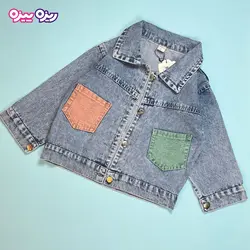 کت جین طرح دو جیب کد 2946