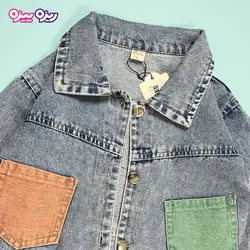 کت جین طرح دو جیب کد 2946