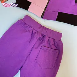 ست سوئیشرت و شلوار سوپر پنبه لاکرا دار حلقه دار طرح ENOUGH L&R کد 2934