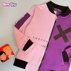 ست سوئیشرت و شلوار سوپر پنبه لاکرا دار حلقه دار طرح ENOUGH L&R کد 2934