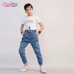 شلوار جین اسلش طرح YOU WANT کد 2910