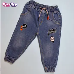 شلوار جین اسلش طرح YOU WANT کد 2910