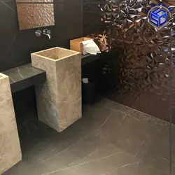 روشویی سنگی مدل باکس طوسی