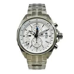 CASIO Edifice 5468 EFR-303 ژاپن جدید دارای آلارم ادیفایس 5 موتوره کرنوگراف با تقویم روزشمار دارای آلارم *** فول استیل *** موتور ژاپن *** کیفیت +AAA