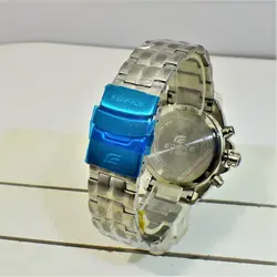 CASIO Edifice 5468 EFR-303 ژاپن جدید دارای آلارم ادیفایس 5 موتوره کرنوگراف با تقویم روزشمار دارای آلارم *** فول استیل *** موتور ژاپن *** کیفیت +AAA