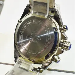 CASIO Edifice 5468 EFR-303 ژاپن جدید دارای آلارم ادیفایس 5 موتوره کرنوگراف با تقویم روزشمار دارای آلارم *** فول استیل *** موتور ژاپن *** کیفیت +AAA