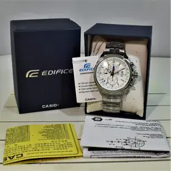 CASIO Edifice 5468 EFR-303 ژاپن جدید دارای آلارم ادیفایس 5 موتوره کرنوگراف با تقویم روزشمار دارای آلارم *** فول استیل *** موتور ژاپن *** کیفیت +AAA