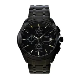 TISSOT WATCH TO1853 جدیدفول استیل تیسوت 4 موتوره کرنوگراف ** شیشه سافایر کریستال ** بند استیل توپر پهن مشکی ** زیبا و سنگین *