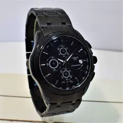 TISSOT WATCH TO1853 جدیدفول استیل تیسوت 4 موتوره کرنوگراف ** شیشه سافایر کریستال ** بند استیل توپر پهن مشکی ** زیبا و سنگین *