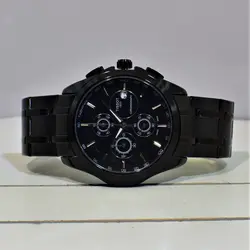 TISSOT WATCH TO1853 جدیدفول استیل تیسوت 4 موتوره کرنوگراف ** شیشه سافایر کریستال ** بند استیل توپر پهن مشکی ** زیبا و سنگین *