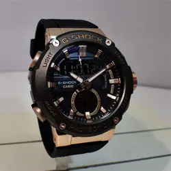 CASIO G- SHOCK HSD-010 جدید دوزمانه کاسیو جی شاک دو زمانه ،، آنتی مغناطیس ،، صفحه رنگی بسیارخوش طرح