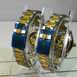 ROLEX OYSTER اتوماتیک گوکی نقره ای ست رولکس اویستر زنانه مردانه اتومات ** اندیکس نگین دار براق ** قاب و بند دو رنگ
