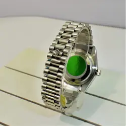 ROLEX OYSTER PERPETUAL DAY-DATE موتور ژاپن رولکس اویستر دی دت موتورژاپن ** دو تقویم ** استیل تقویم ذره بین شیشه کریستال