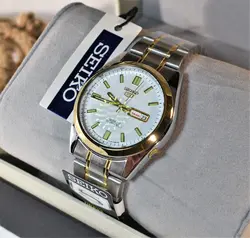 ساعت سیکو 5  دو تقویم روز شمار و ایام هفته لاتین و فارسی SEIKO 7S36-30X1-3040