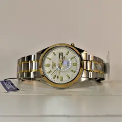 ساعت سیکو 5  دو تقویم روز شمار و ایام هفته لاتین و فارسی SEIKO 7S36-30X1-3040