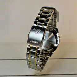 ساعت سیکو 5  دو تقویم روز شمار و ایام هفته لاتین و فارسی SEIKO 7S36-30X1-3040