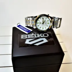 ساعت سیکو 5  دو تقویم روز شمار و ایام هفته لاتین و فارسی SEIKO 7S36-30X1-3040