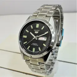 ساعت سیکو 5 دو تقویم روز شمار و ایام هفته لاتین و فارسی  SEIKO 7S36-30X1-3040