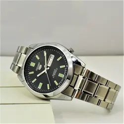 ساعت سیکو 5 دو تقویم روز شمار و ایام هفته لاتین و فارسی  SEIKO 7S36-30X1-3040