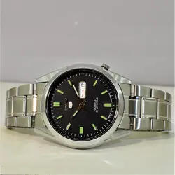 ساعت سیکو 5 دو تقویم روز شمار و ایام هفته لاتین و فارسی  SEIKO 7S36-30X1-3040