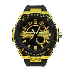 CASIO G- SHOCK HSD 013 کاسیو جی شاک جدید دوزمانه ،، آنتی مغناطیس ،، بند و صفحه رنگی بسیارخوش طرح
