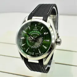 OMEGA SEAMASTER AUTOMATIC AXIAL8900 اومگا اتومات مکانیکی ،، شیشه سافایر کریستال ،، صفحه سبز