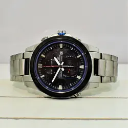 CASIO Edifice EQS-A500 ژاپن ادیفایس 3 موتوره کرنوگراف با تقویم روزشمار *** فول استیل *** موتور قدرتمند ژاپن *** کیفیت +AAA
