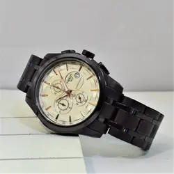 TISSOT WATCH STEEL T032527A ژاپن تیسوت 4 موتوره کرنوگراف ، موتور ژاپن ، فول استیل ،، بنفش تیره