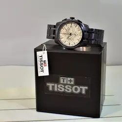 TISSOT WATCH STEEL T032527A ژاپن تیسوت 4 موتوره کرنوگراف ، موتور ژاپن ، فول استیل ،، بنفش تیره