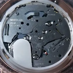 TISSOT WATCH STEEL T032527A ژاپن تیسوت 4 موتوره کرنوگراف ، موتور ژاپن ، قاب طلایی فول استیل بند چرم نفتی