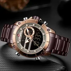 NAVIFORCE SPORT 9163 اورجینال رنگ کافی گلد