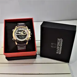 NAVIFORCE SPORT 9163 اورجینال رنگ کافی گلد