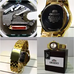 اورینت 2 تقویم ORIENT KY-CA5597 صفحه دو رنگ موتور ژاپن