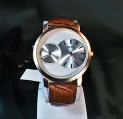 ABBYGALE watch طرح جدید ابی گل 2 موتوره با بغل ثانیه بزرگ تقویم دار طراحی استثنایی و بی نظیر بارنگ قاب مسی براق