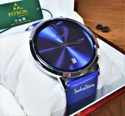 ((( اتمام موجودی ))) FITRON فیترون اورجینال ژاپن سرمه ای کلاسیک با صفحه ساده و تاریخ روز شمار * اصل ژاپن * رنگ نایاب و بینظیر