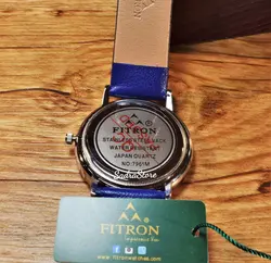 ((( اتمام موجودی ))) FITRON فیترون اورجینال ژاپن سرمه ای کلاسیک با صفحه ساده و تاریخ روز شمار * اصل ژاپن * رنگ نایاب و بینظیر