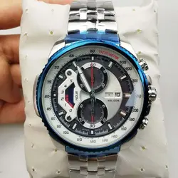 CASIO Edifice EF-558 ژاپن ادیفایس 4 موتوره کرنوگراف دو تقویم *** فول استیل *** موتور بسیار قدرتمند ژاپن *** کیفیت +AAA
