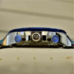 CASIO Edifice EF-558 ژاپن ادیفایس 4 موتوره کرنوگراف دو تقویم *** فول استیل *** موتور بسیار قدرتمند ژاپن *** کیفیت +AAA