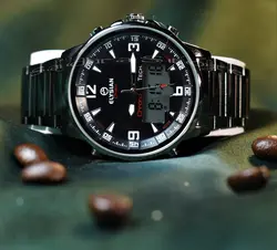 ELYSIAN Chrono Watch جدید الیسان دوزمانه ، فول امکانات ، با چراغ زمینه آبی خوشرنگ ، توضیحات ...