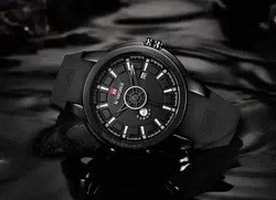 NAVIFORCE اورجینال طرحی جدید ومتفاوت موتور ژاپن * 2 تقویم روز شمار ( و ایام هفته باموتور سمت چپ ) * ضدآب 3ATM با شیشه ضد خش * بسیار شیک