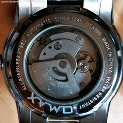 OMAX WATCH OSA009 اتوماتیک نبضی اصل ژاپن اوماکس اتومات 21 سنگ ساخت ژاپن موتور J800 با کیفیت ** فول استیل ** درب شیشه ای قلب باز