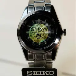 SEIKO 5 4S26-05X1 زنانه ساخت ژاپن سیکو 5 زنانه با موتور قدرتمند ژاپن ** درب استیل ** با تقویم روزشمار و ایام هفته لاتین و فارسی