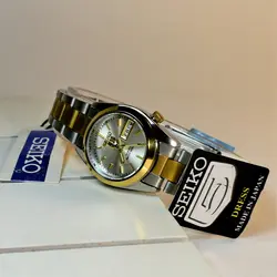 SEIKO 5 7S26-3040 زنانه ساخت ژاپن سیکو 5 زنانه با موتور قدرتمند ژاپن ** استیل ** با تقویم روزشمار و ایام هفته لاتین