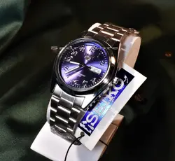 SEIKO 5 SK320 ساخت ژاپن سیکو موتور ژاپن &amp; کلا استیل ، با تقویم روزشمار وایام هفته لاتین