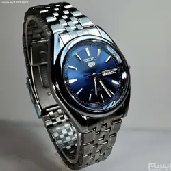 SEIKO 5 SK320 ساخت ژاپن سیکو موتور ژاپن &amp; کلا استیل ، با تقویم روزشمار وایام هفته لاتین با صفحه نفتی