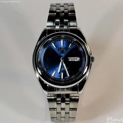 SEIKO 5 SK320 ساخت ژاپن سیکو موتور ژاپن &amp; کلا استیل ، با تقویم روزشمار وایام هفته لاتین با صفحه نفتی