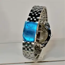 SEIKO 5 SK320 ساخت ژاپن سیکو موتور ژاپن &amp; کلا استیل ، با تقویم روزشمار وایام هفته لاتین با صفحه نفتی