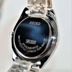 SEIKO 5 SK320 ساخت ژاپن سیکو موتور ژاپن &amp; کلا استیل ، با تقویم روزشمار وایام هفته لاتین با صفحه نفتی